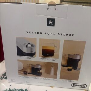 Nespresso Vertuo Pop+ Deluxe in Black and Gray
